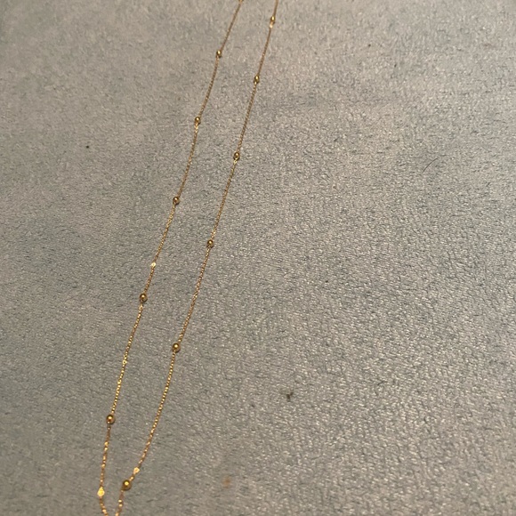 Real 18k yellow gold( Saudi) balls necklace